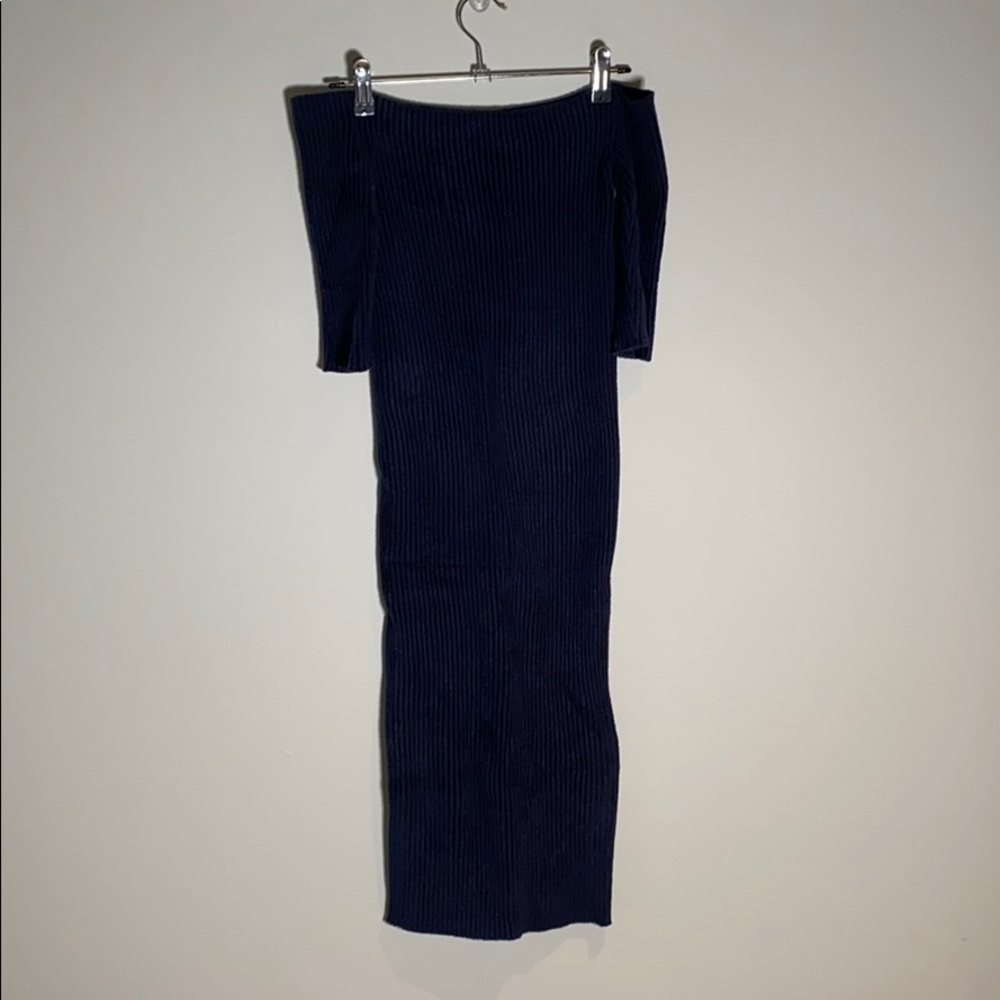 Helmet Lang dress - xs- navy body con